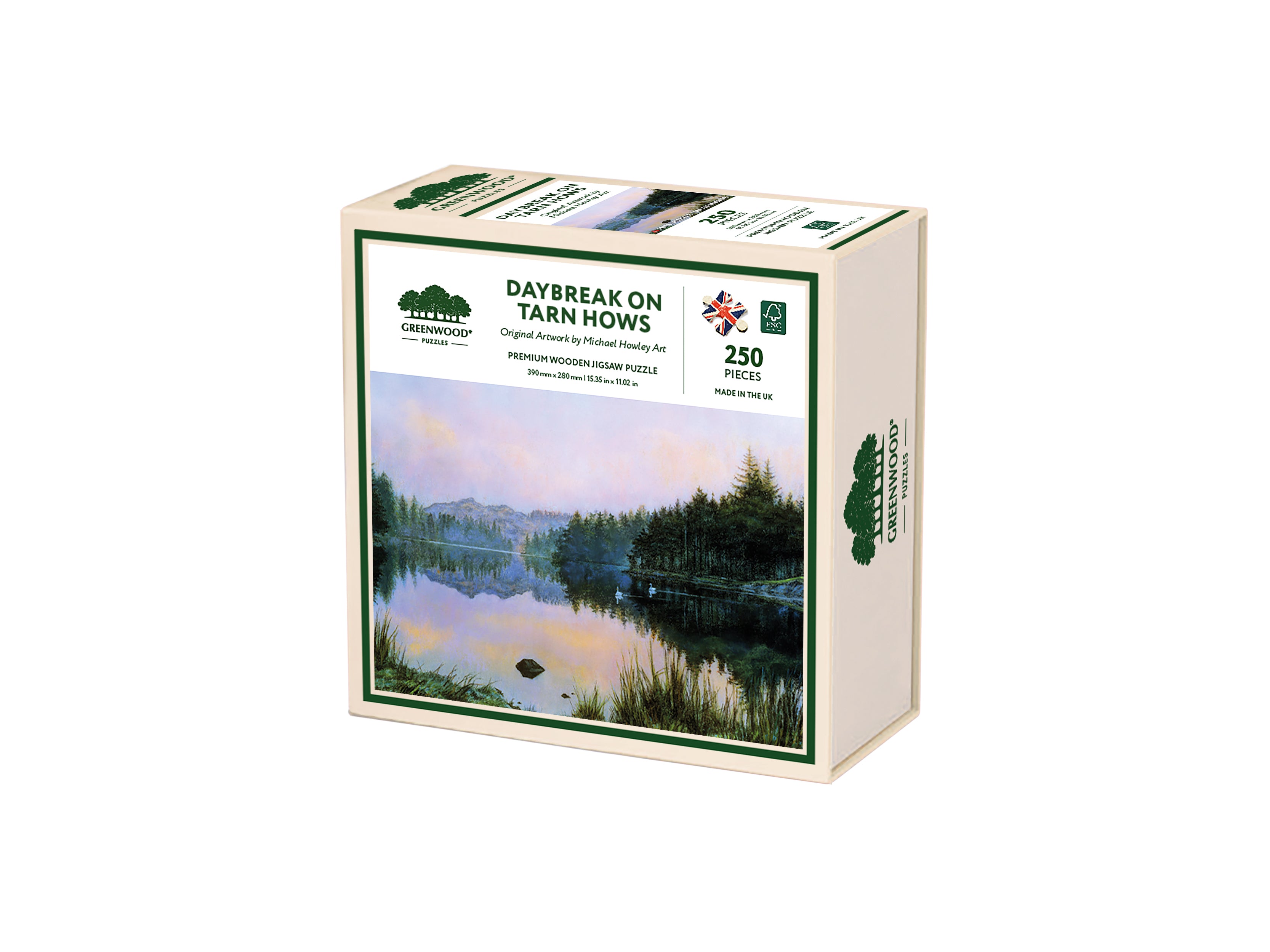Daybreak On Tarn Hows Wooden Jigsaw Puzzle