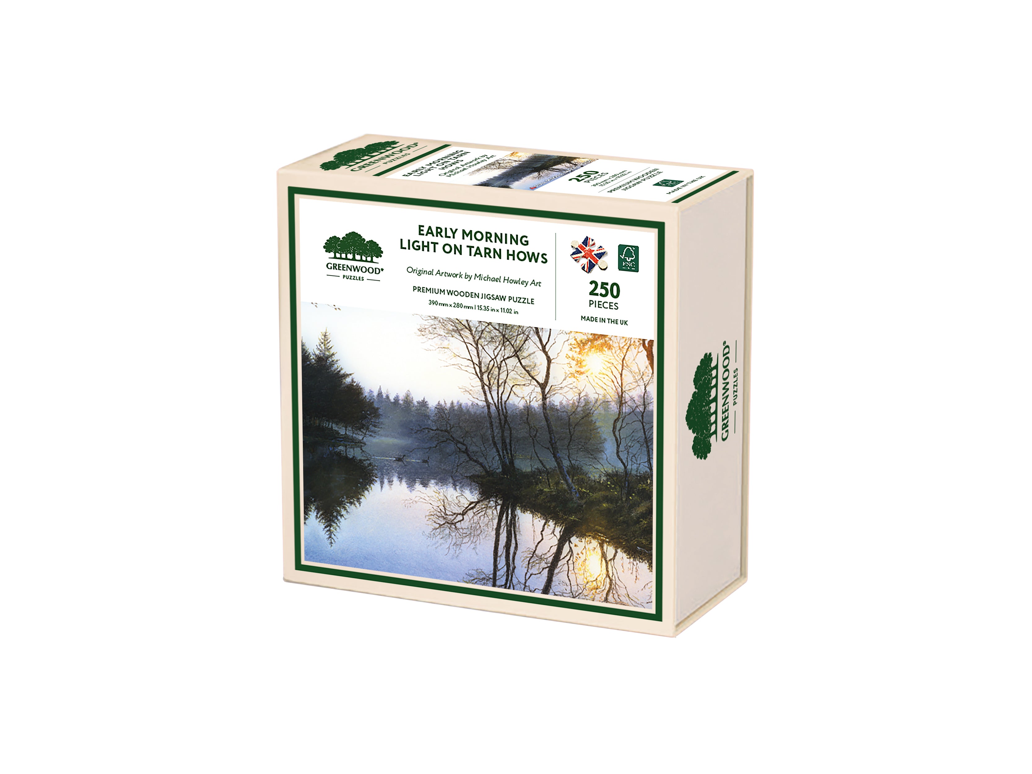 Early Morning Light On Tarn Hows Wooden Jigsaw Puzzle