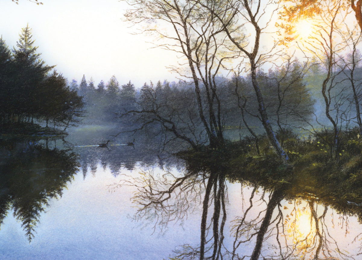 Early Morning Light On Tarn Hows Wooden Jigsaw Puzzle