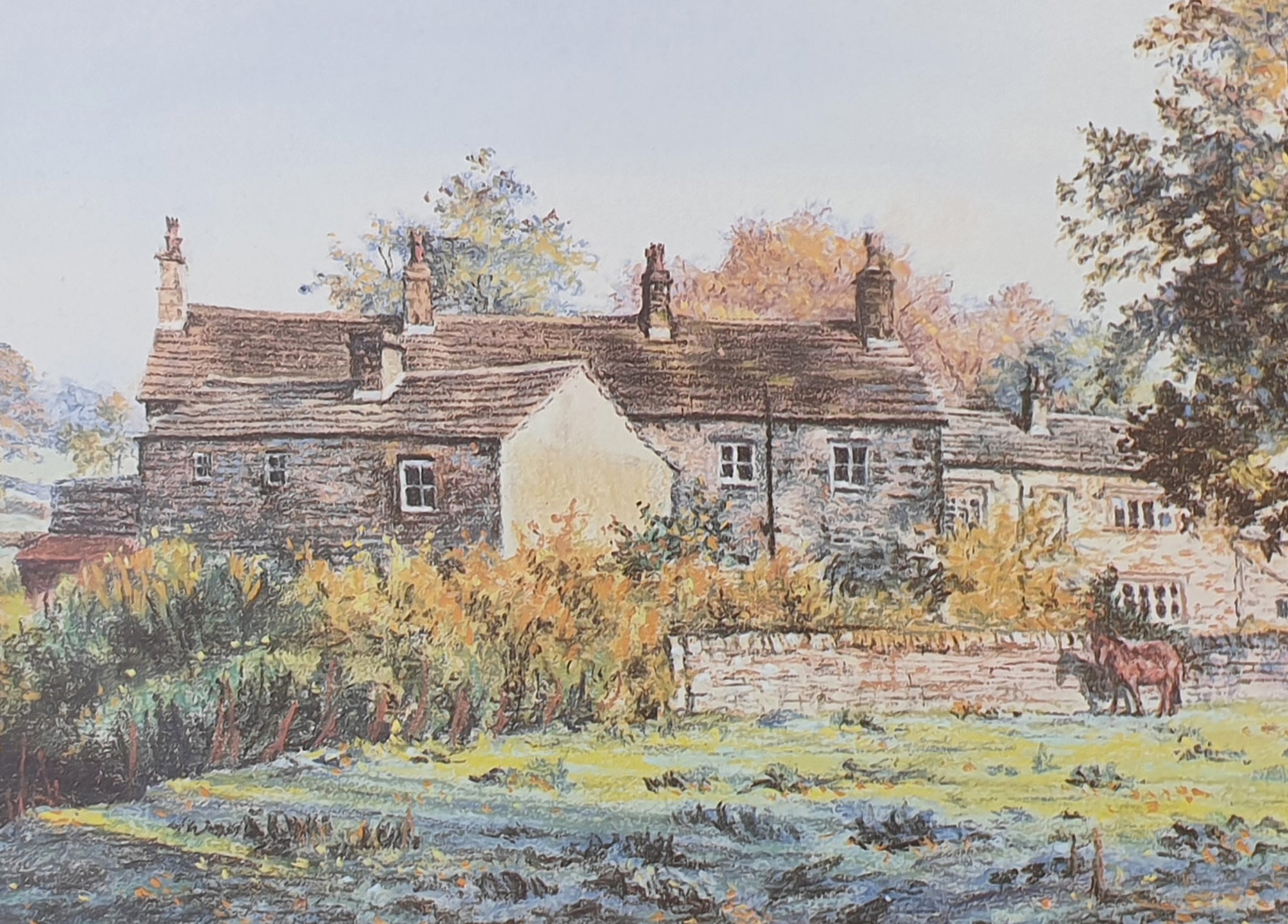 First Leaves of Autumn, Downham Village Wooden Jigsaw Puzzle