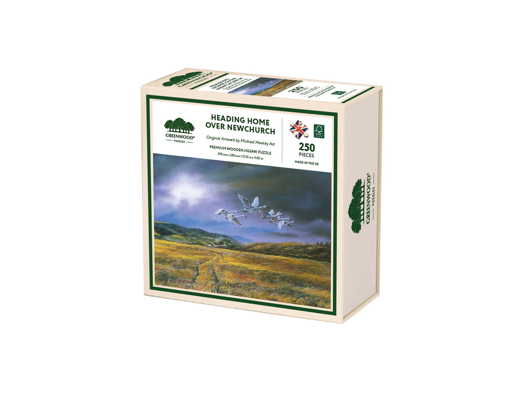 Heading Home Over Newchurch Wooden Jigsaw Puzzle
