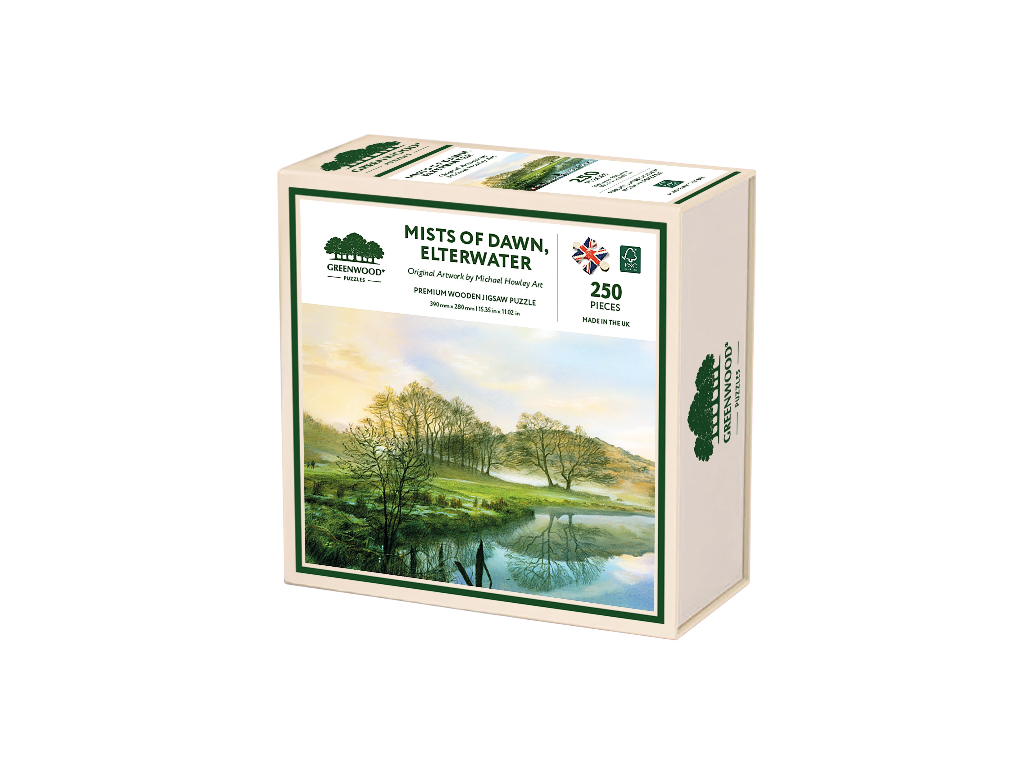 Mists of Dawn - Elterwater, Wooden Jigsaw Puzzle