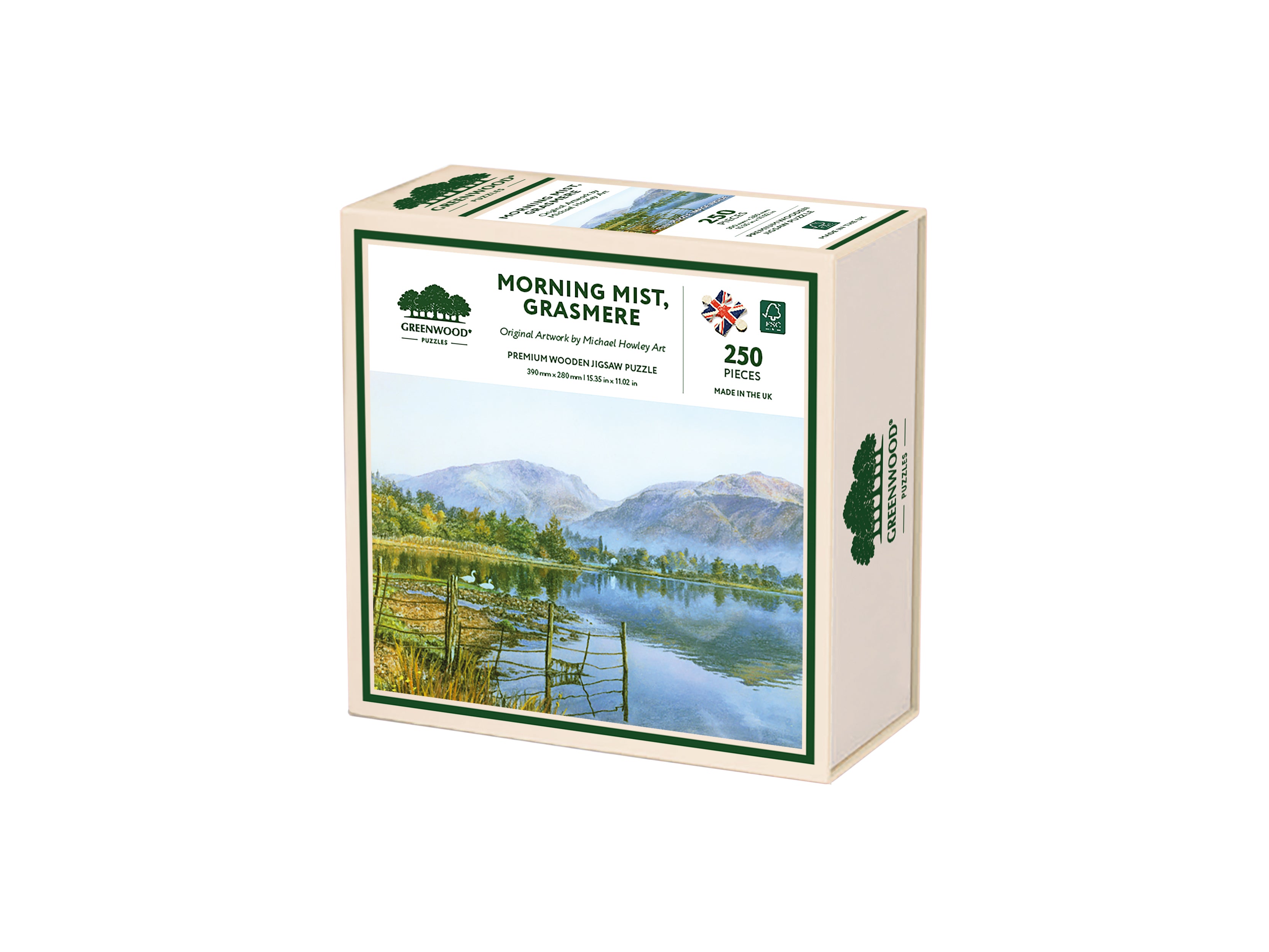 Morning Mist - Grasmere, Wooden Jigsaw Puzzle