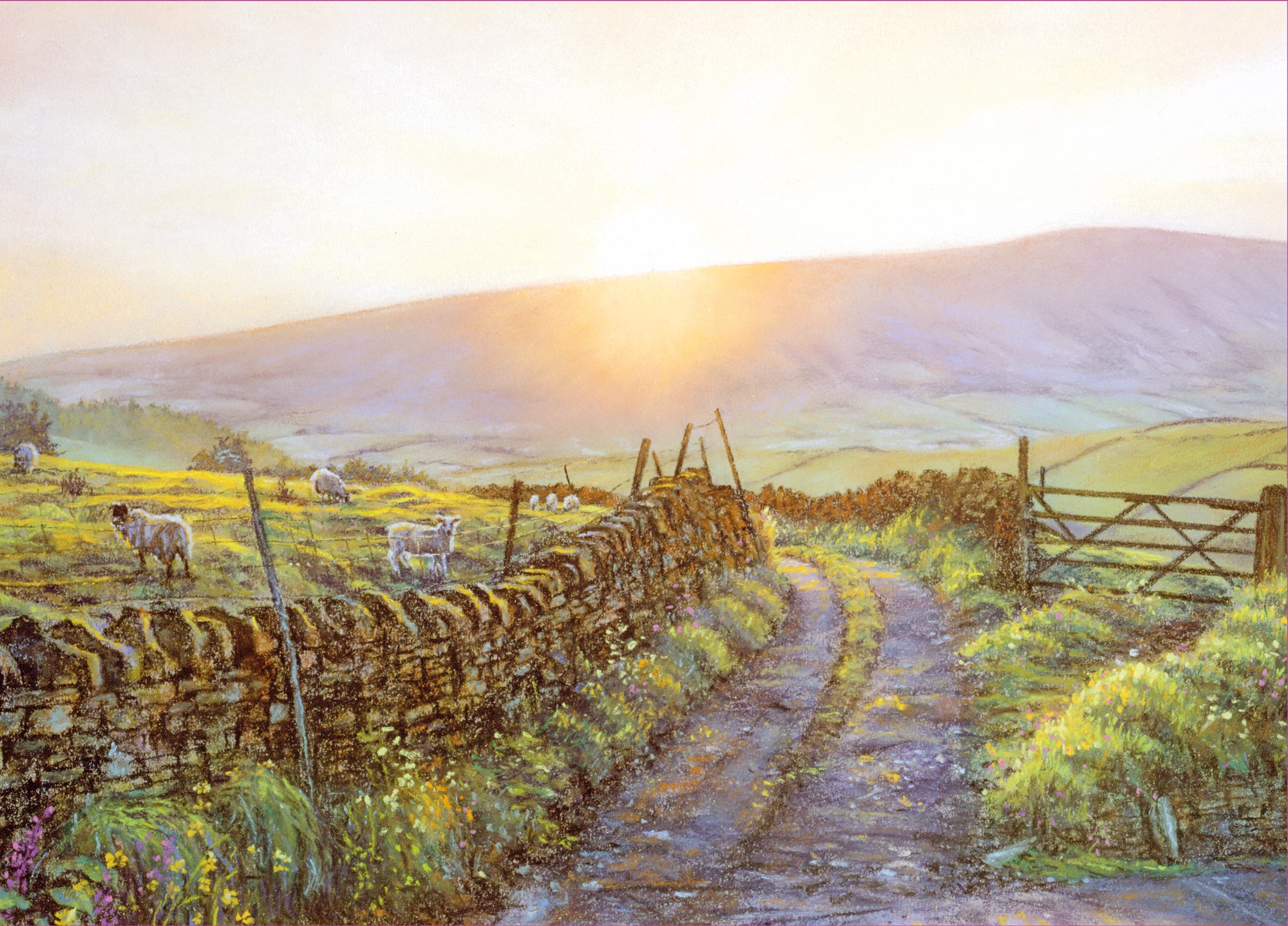 Sunset Over Pendle Wooden Jigsaw Puzzle
