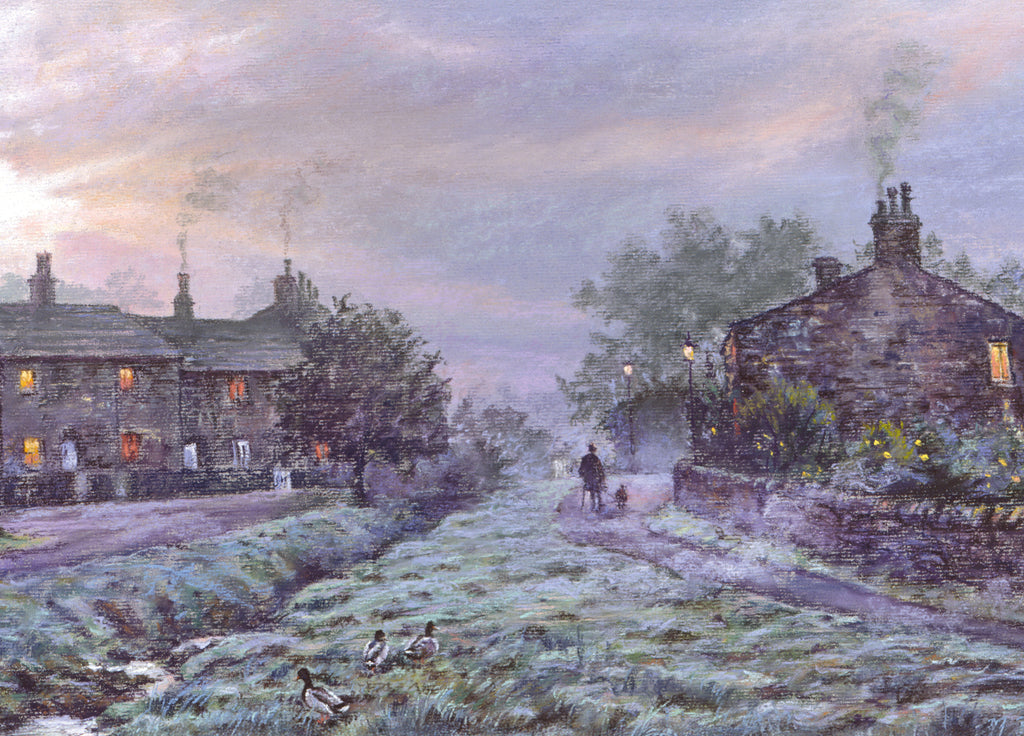 Sunrise At Downham Wooden Jigsaw Puzzle