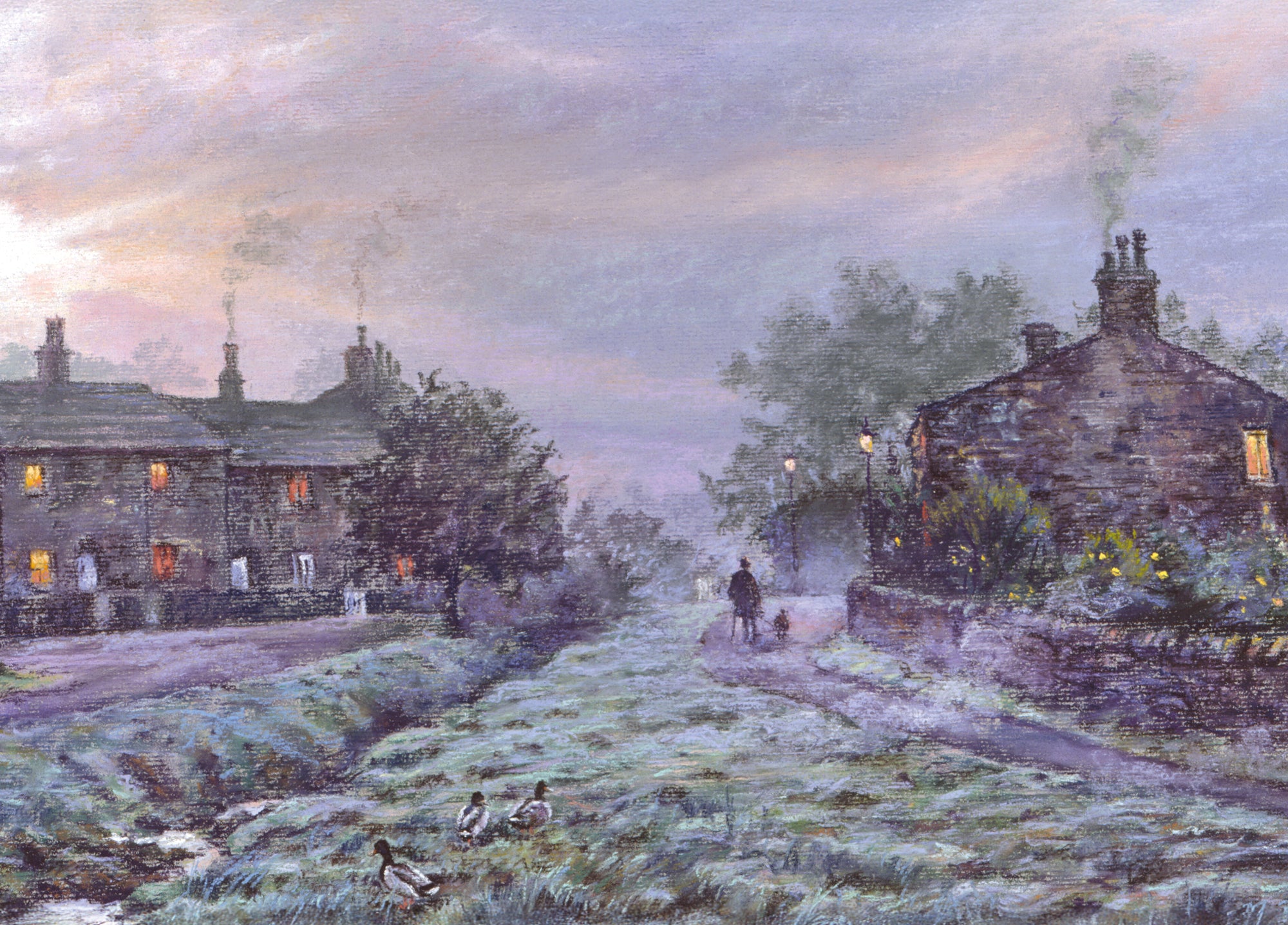 Sunrise At Downham Wooden Jigsaw Puzzle